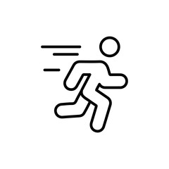 marathon icon Flat symbol set outline