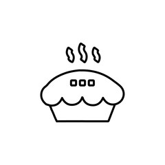 pie icon Flat symbol set outline