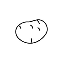 potato icon Flat symbol set outline