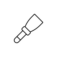 puttty knife icon Flat symbol set outline