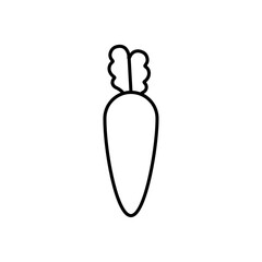 radish icon Flat symbol set outline