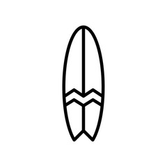 surfing board icon Flat symbol set outline