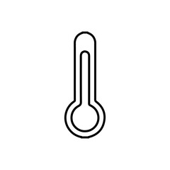 temperature icon Flat symbol set outline