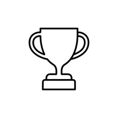 trophy icon Flat symbol set outline