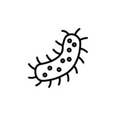 virus icon Flat symbol set outline