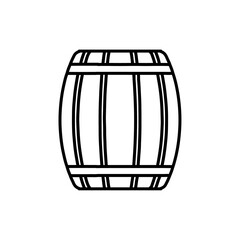 barrel icon Flat symbol set outline