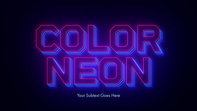 Trilateral Neon Titles