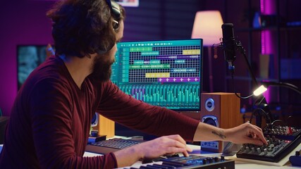 Sound engineer operates recording equipment and oversees audio performances to ensure the perfect...