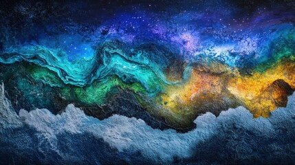 Obraz premium Stunning Northern Lights Reflected on Antarctic Snowfields