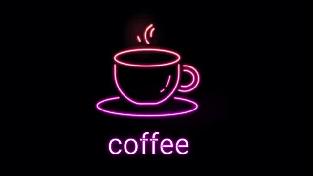 a smoky copy icon with neon effect