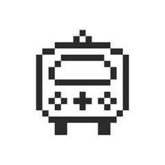 ambulance medical vehicle pixel art