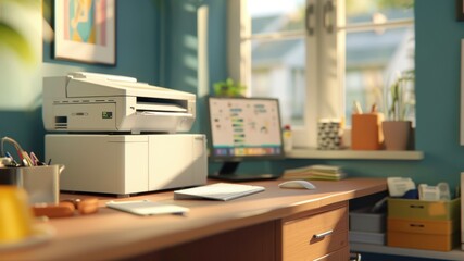 Workstation: A fully equipped desk or space with a computer, printer, and stationery, providing everything needed to perform tasks effectively and stay organized.
