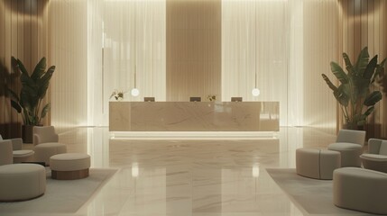 Reception Area: A designated space for welcoming visitors, featuring seating, informative materials, and a reception desk for easy check-ins and assistance.
