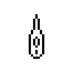 Fototapeta premium thermometer tool measure pixel art