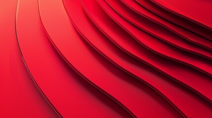 Bold red background with sharp lines and soft gradients, symbolizing progress and innovation in a business setting