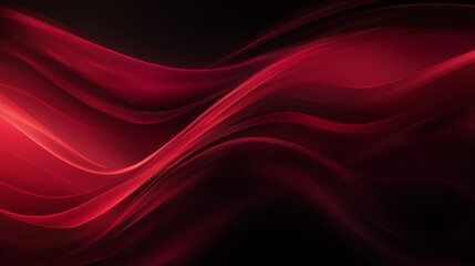 Deep red and black gradient with soft lighting and smooth wave patterns, ideal for a professional business environment