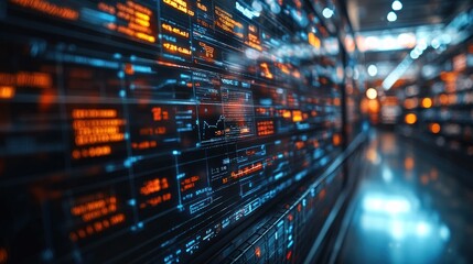 Digital Interface with Data and Graph Visualizations