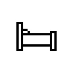 simple design bed pixel art