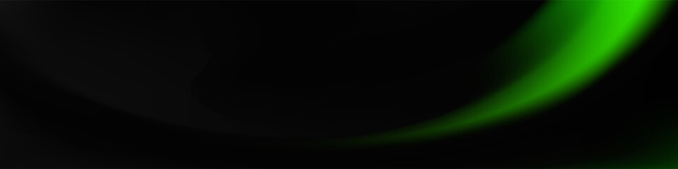 Abstract Green Gradient Background, Dark Black, Smooth, Shiny,