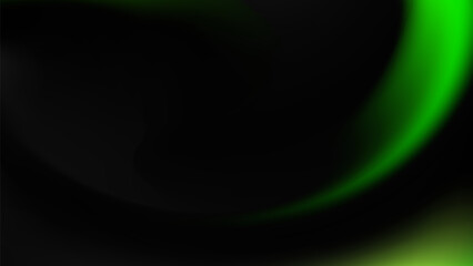 Abstract Green Gradient Background, Dark Black, Smooth, Swirl,