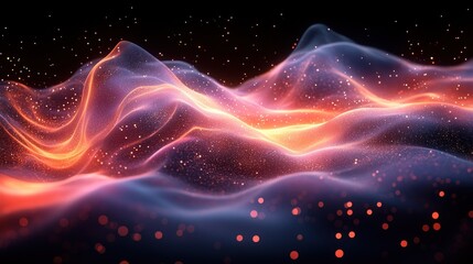 Obraz premium Abstract Glow Landscape