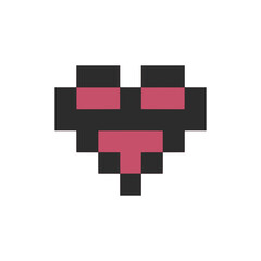 Fototapeta premium love pixel art for your needs