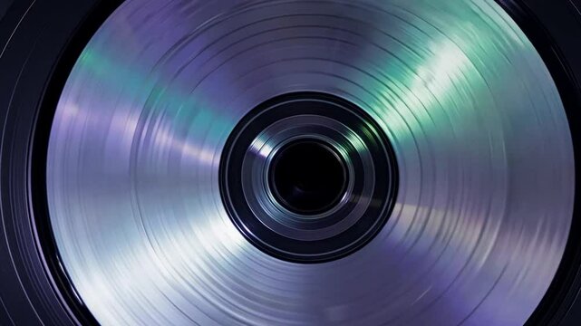 Light reflecting on rotating blank cd