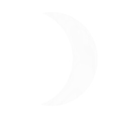 white crescent moon semi transparent  © Jill