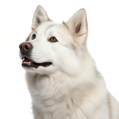 Fototapeta premium White Husky Dog Portrait