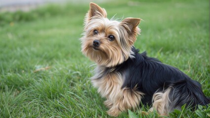 Yorkshire Terrier in the grass