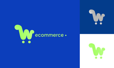 Sleek Modern Minimalist Ecommerce Logo, Suitable For Branding, And branding purposes