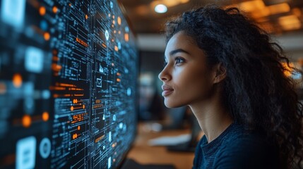 AI tools enhancing customer onboarding processes in a modern office setting