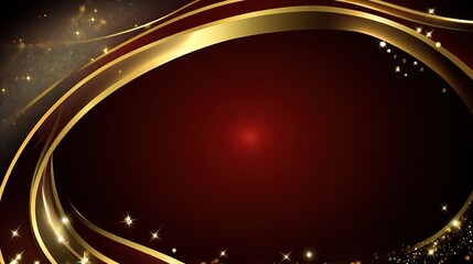 Obraz premium Elegant Vintage Golden Damask Background with Sparkling Accents