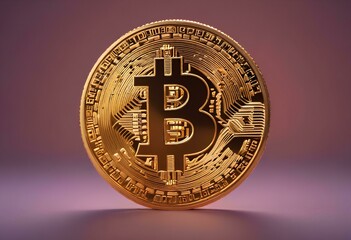 
golden coin with the bitcoin symbol 9