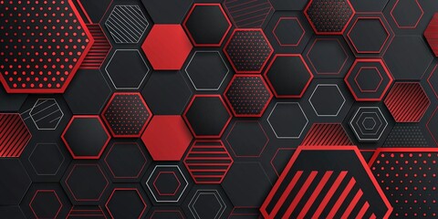 Colorful abstract background with different geometric patterns