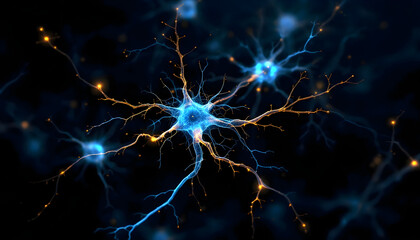 3d rendered illustration of neurons