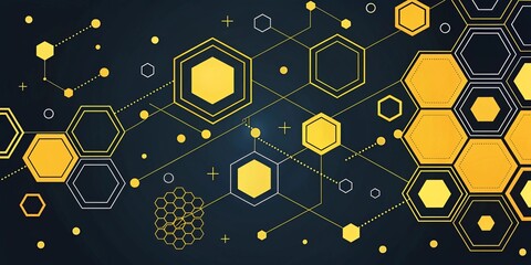 Colorful abstract background with different geometric patterns