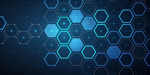 Colorful abstract background with different geometric patterns