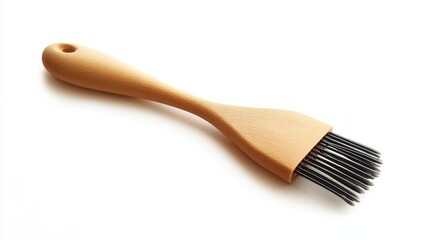 Wooden Pastry Brush with Metal Bristles, Kitchen Utensil for Baking and Cooking,  High-Quality Wooden Handle, Durable and Elegant Design