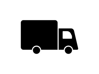 truck icon, simple flat style, vector illustration symbol sign logo template pictogram, isolated on white for mobile app, editable