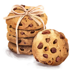 Hand drawn illustration of cookies