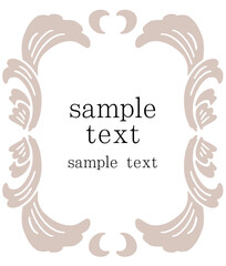 クラシックフレームベクターイラスト	
