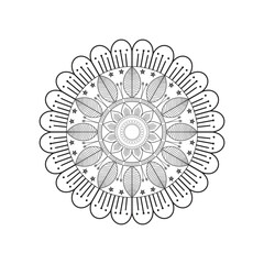 Very easy amp simple mandala design with black ampwhite
