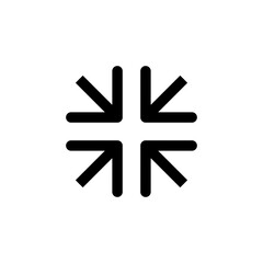 Fullscreen Icon logo design. Expand to full screen sign and symbol. Arrows symbol