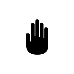 Hand icon logo design. hand sign and symbol. palm