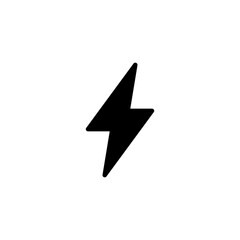 Lightning icon logo design. electric sign and symbol. power icon. energy sign