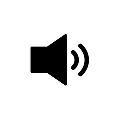 Speaker icon logo design. volume sign and symbol. loudspeaker icon. sound symbol