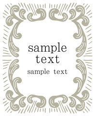 クラシックフレームベクターイラスト	
