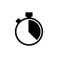 Obraz premium Stopwatch icon logo design. Timer sign and symbol. Countdown icon. Period of time
