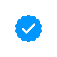 verified icon logo design. verification check mark. approved icon